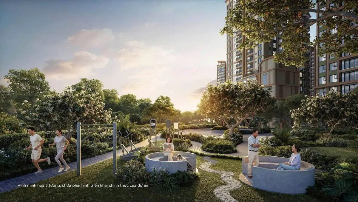 Công viên rừng và đường chạy bộ trong khu Norton Park