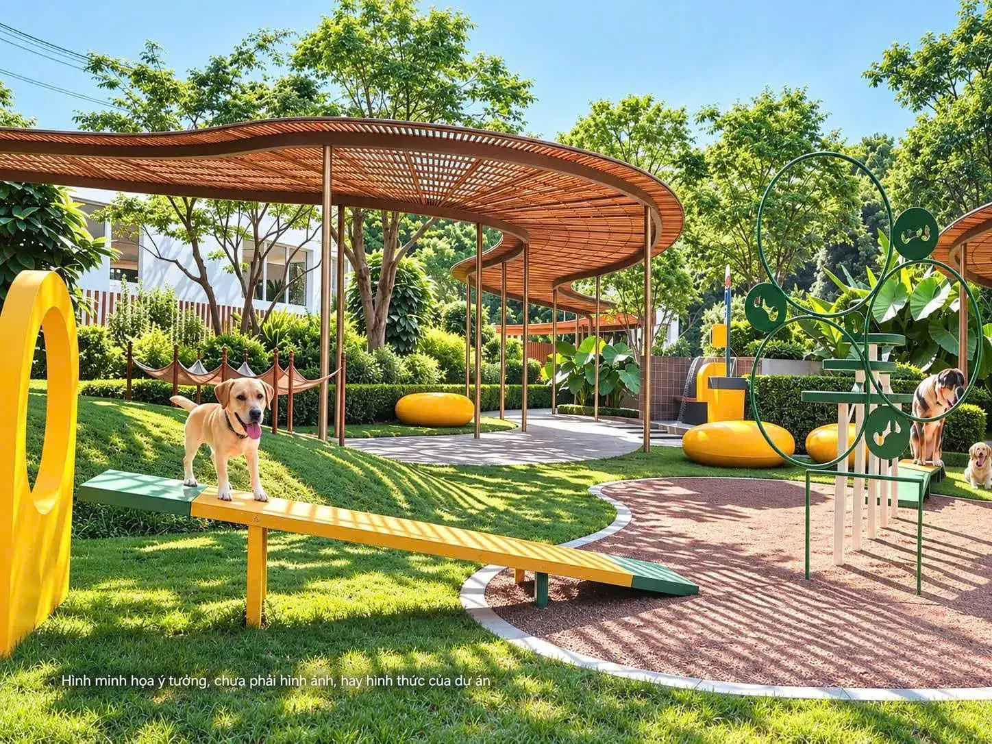 Sân chơi thú cưng Pet Park tại Norton Park